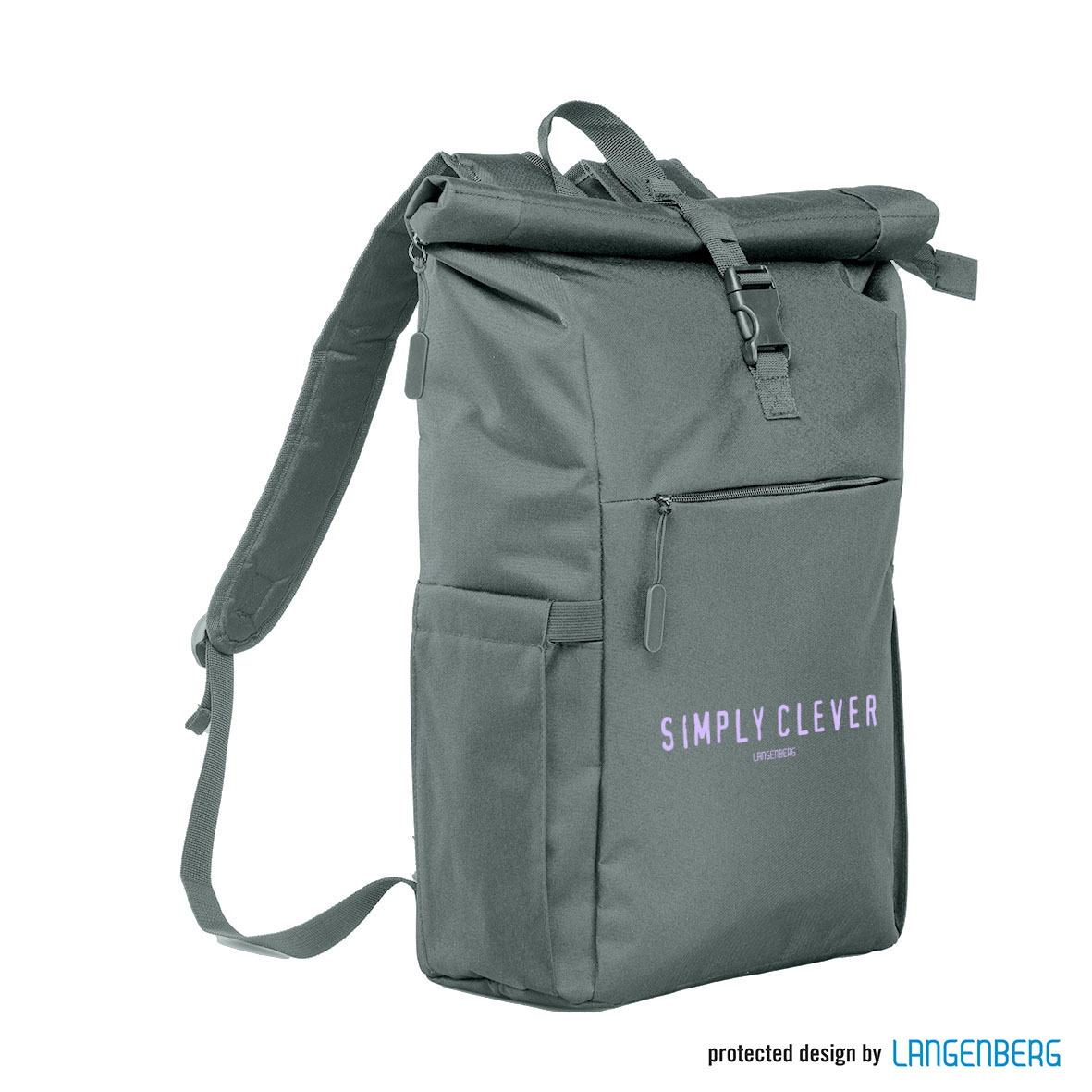 Simple Rack Sack Rollup-Rucksack SIMPLE | grau | 51170